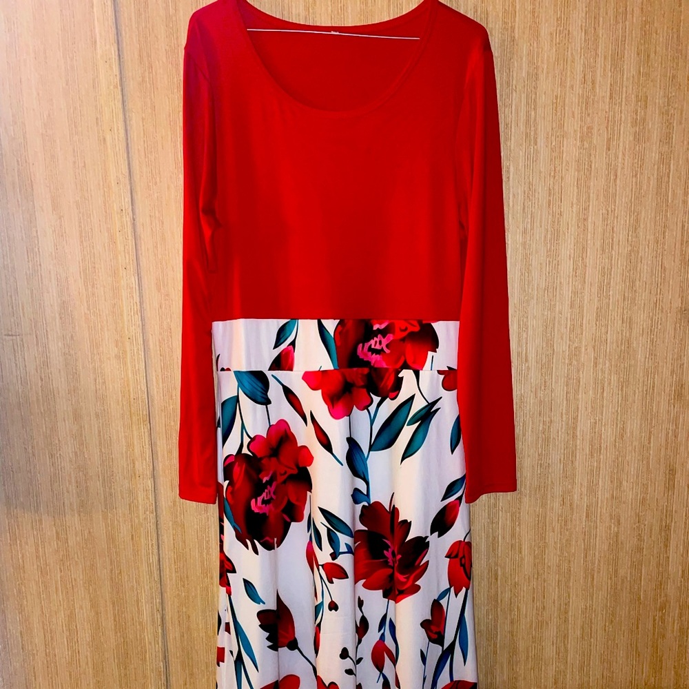 Long sleeved Floral print Maxi dress